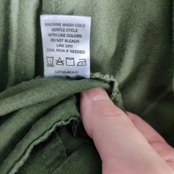 Vanity Dark Green Full Zip Military Jacket Women's M Gorpcore Drawstring Waist - Picture 10 of 10